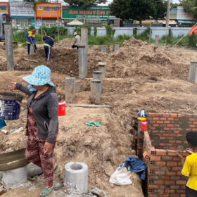 Xây nhà mẫu tại dự án Đông Bình Dương
