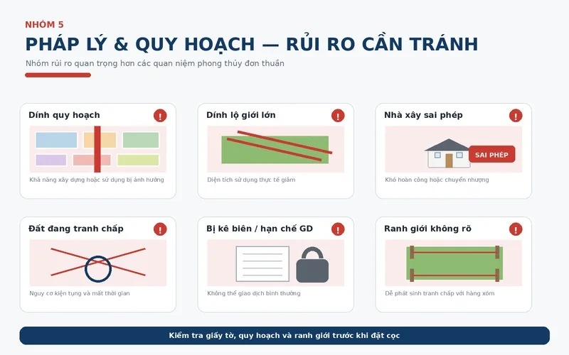 36 thế nhà đất xấu nên tránh khi mua nhà 15 Rủi ro pháp lý và quy hoạch khi mua nhà đất