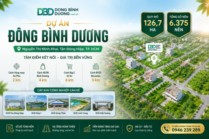 Bảng giá dự án Đông Bình Dương 2026